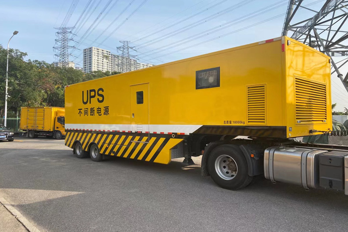 红旗发电机租赁施工现场